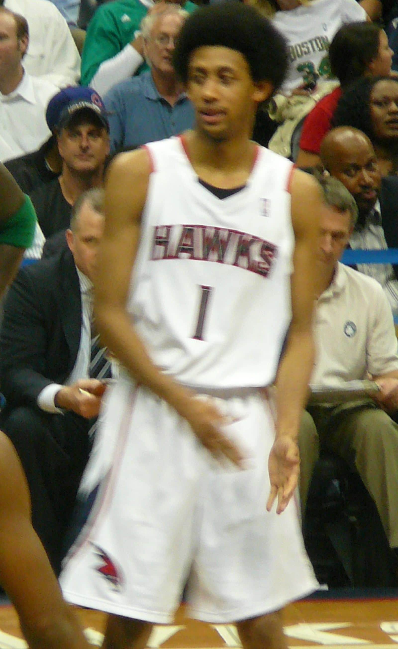 Josh Childress playing for the Atlanta Hawks